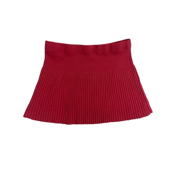 AERIE Take Charge Sweater Skirt ACADEMIA FEMININE XL Pink Punch *Matching Top - Picture 2 of 6